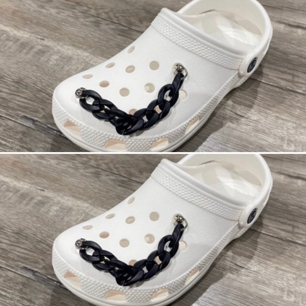 Crocs 2 Black Met Chains